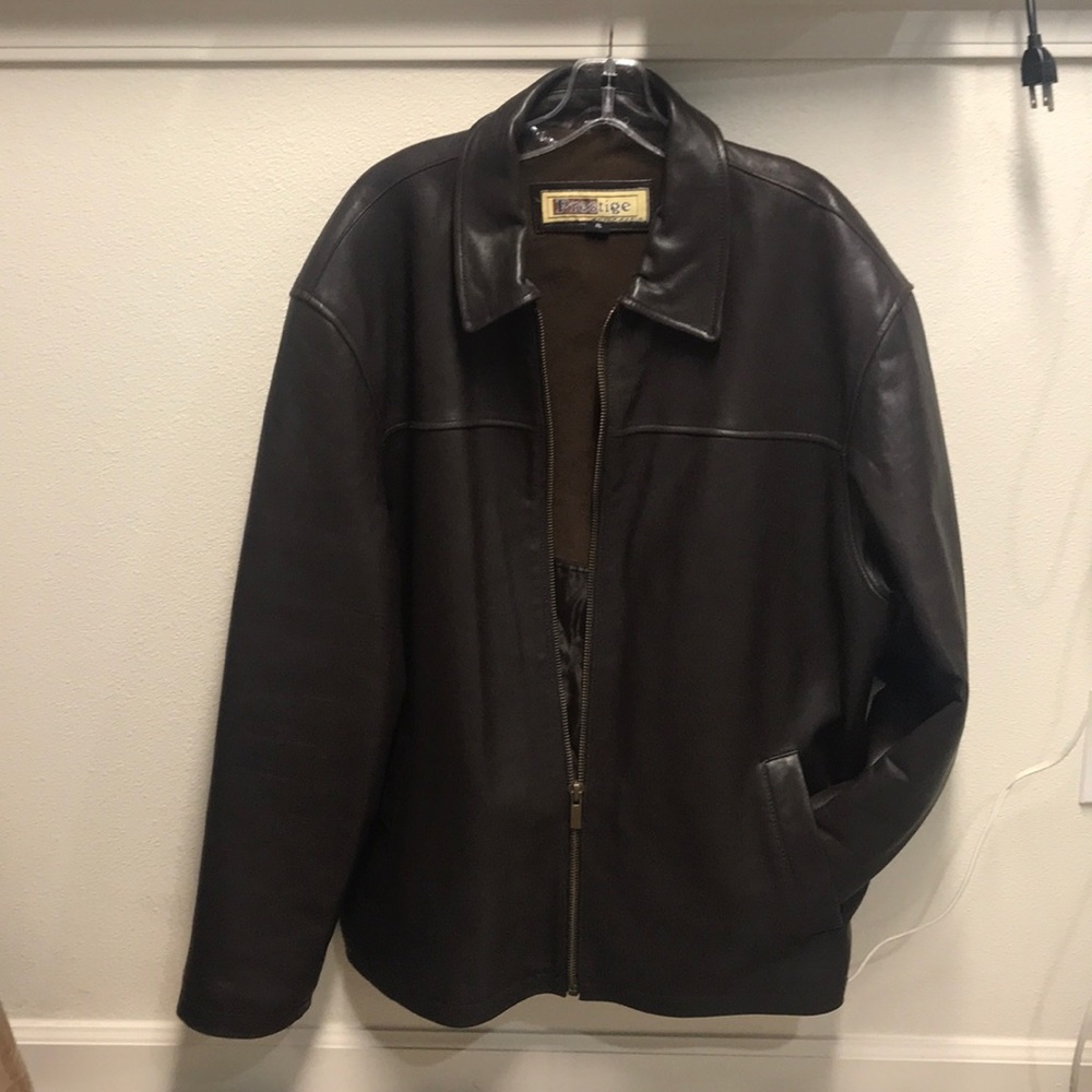 Brown Leather Coat